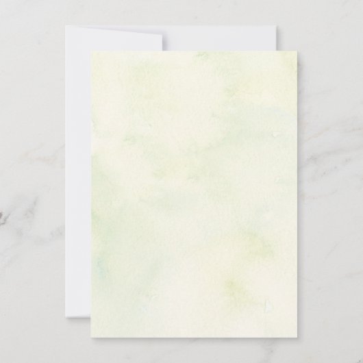 Faire-part de mariage de verdure boisée (Dos)