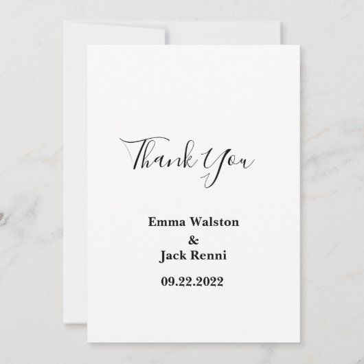 Faire-part de mariage de verdure fleurie rose et b (Dos)