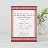 Faire-part de mariage de verre raffiné (Debout devant)