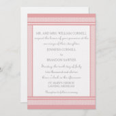 Faire-part de mariage de verre raffiné (Devant / Derrière)