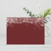 Faire-part de mariage de vignes de défilement (Debout devant)