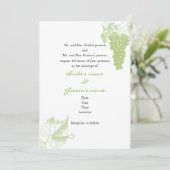 Faire-part de mariage de vignoble (Debout devant)