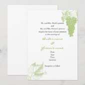 Faire-part de mariage de vignoble (Devant / Derrière)