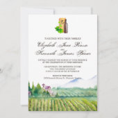 Faire-part de mariage de vignoble (Devant)
