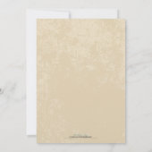 Faire-part de mariage de vignoble (Texture parchem (Dos)