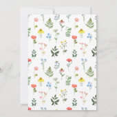 Faire-part de mariage de Whimsical Meadow (Dos)