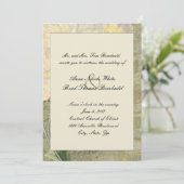 Faire-part de mariage de White Peony Vintage (Debout devant)