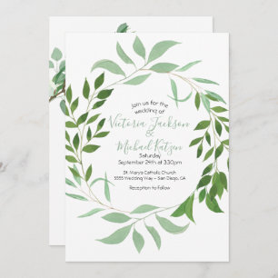 Faire-part de mariage de Wreath Eucalyptus
