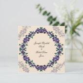 Faire-part de mariage de Wreath Grapevine (Debout devant)