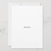 Faire-part de mariage de zantedeschias (Dos)