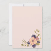 Faire-part de mariage de zoom rose pâle (Dos)