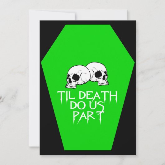 Faire-part de mariage d'ébène de café (chaux) (Dos)