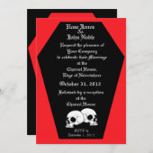 Faire-part de mariage d'ébène de café (ruby) (Devant / Derrière)