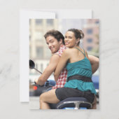 Faire-part de mariage décalé drôle avec photo (Dos)