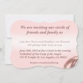 Faire-part de mariage d'échange d'anneaux (Dos)