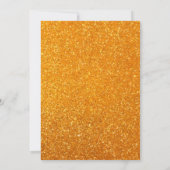 Faire-part de mariage d'éclairage orange rustique (Dos)