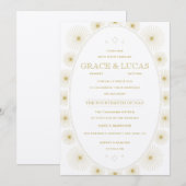 Faire-part de mariage d'éclatement géométrique mod (Devant / Derrière)