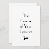 Faire-part de mariage Déco parisien (Devant / Derrière)