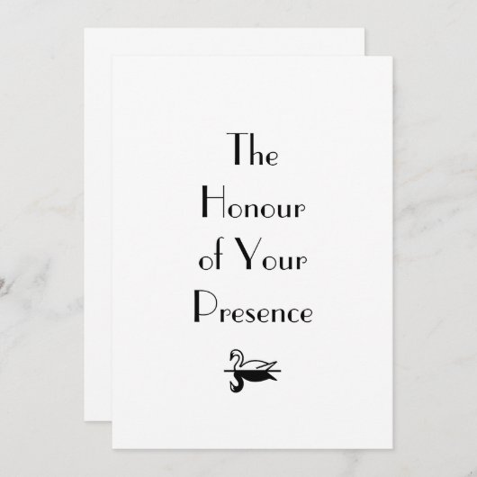 Faire-part de mariage Déco parisien (Devant / Derrière)