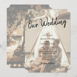 Faire-part de mariage décolorés avec vos propres p