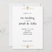 Faire-part de mariage décontracté (Dos)