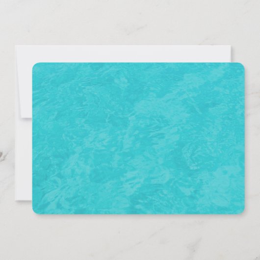 Faire-part de mariage Décontracté Blue Ocean (Dos)