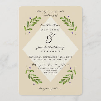 Faire-part de mariage Décontracté botanique modern