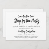 Faire-part de mariage Décontracté moderne (Devant / Derrière)