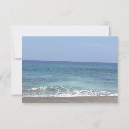 Faire-part de mariage Décontracté plage (Dos)