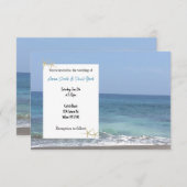 Faire-part de mariage Décontracté plage (Devant / Derrière)