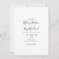 Faire-part de mariage Décontracté simple et élégan