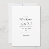Faire-part de mariage Décontracté simple et élégan (Devant)