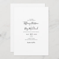 Faire-part de mariage Décontracté simple et élégan