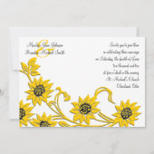 Faire-part de mariage décoré d'un monogramme de (Dos)