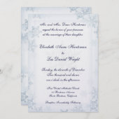 Faire-part de mariage décoré d'un monogramme de (Devant / Derrière)