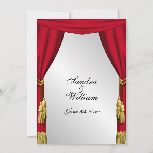 Faire-part de mariage d'écran argenté (Dos)