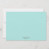 Faire-part de mariage d'écrevisse - Brown/bleu (Dos)