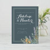 Faire-part de mariage Deep Sage (Debout devant)