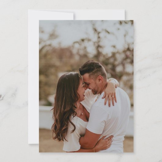 Faire-part de mariage dégradé classique de la phot (Dos)