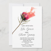 Faire-part de mariage d'élégance de la floraison a (Devant)