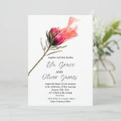 Faire-part de mariage d'élégance de la floraison a (Debout devant)