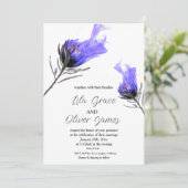 Faire-part de mariage d'élégance de la floraison a (Debout devant)