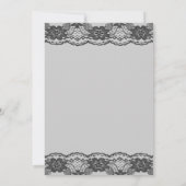 Faire-part de mariage Delicate et Lacy (gris) (Dos)