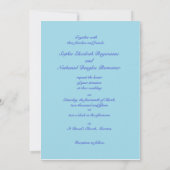 Faire-part de mariage d'ensoleillement de printemp (Dos)