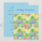 Faire-part de mariage d'ensoleillement de printemp (Devant / Derrière)