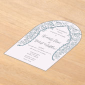 Faire-part de mariage dépoli en fleurs roses (Poser)