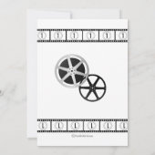 Faire-part de mariage d'équipe de cinéma moderne C (Dos)