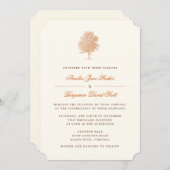 Faire-part de mariage d'érable Planetree vintage (Devant / Derrière)