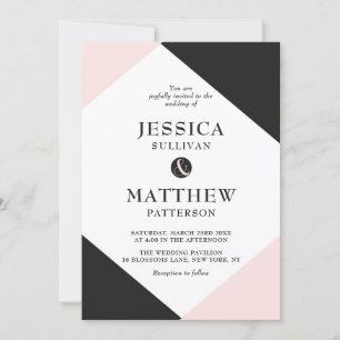 Faire-part de mariage des Accents Modernes Roses V