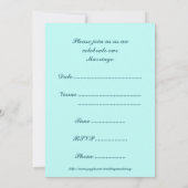 Faire-part de mariage des anneaux de mariage de pl (Dos)